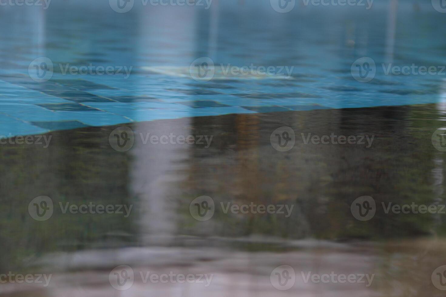 Swimming pool top view background. Tranquil Poolside Corner. Top view photo