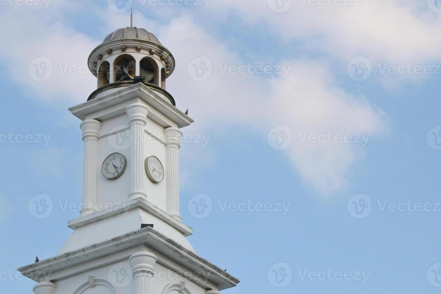 Beautiful mosque dome in sunny weather in the morning photo