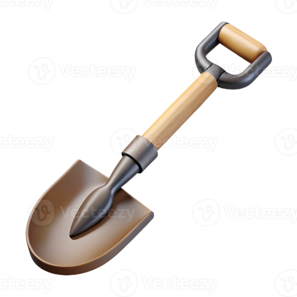 3D Model of a Small Shovel png