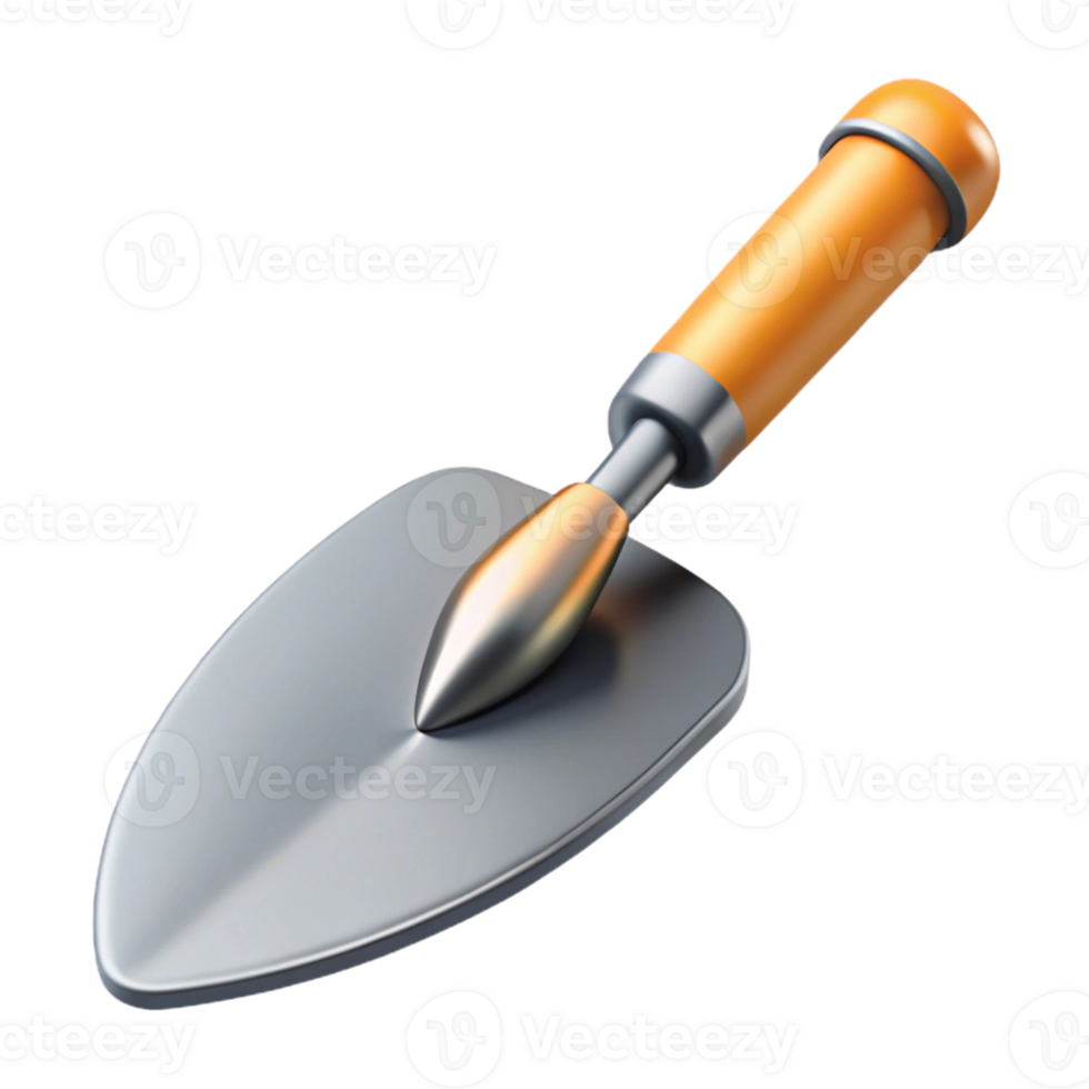 3D Render Gardening Trowel Icon png