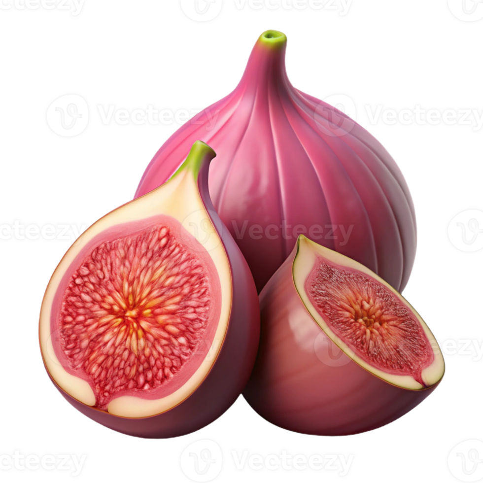 3D Render of Figs, Red Figs, Fruit Illustration png