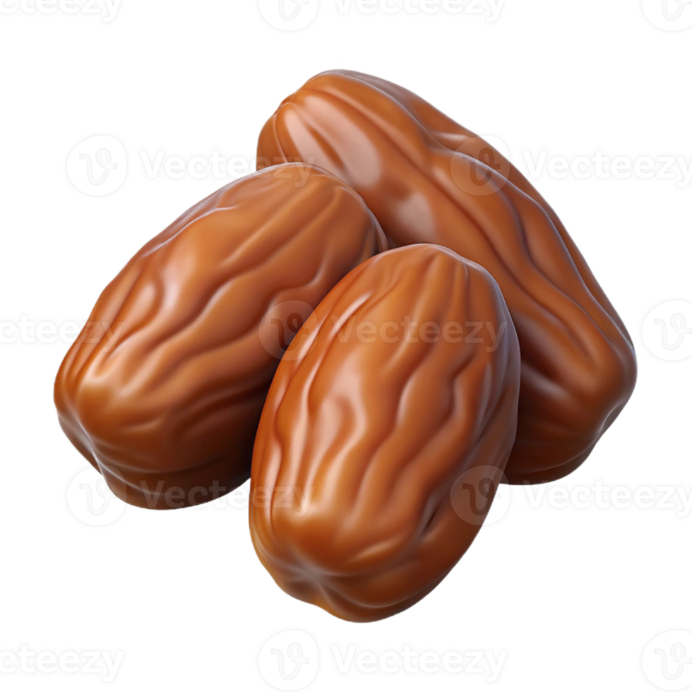 3D Render of Sweet Dates Fruit png