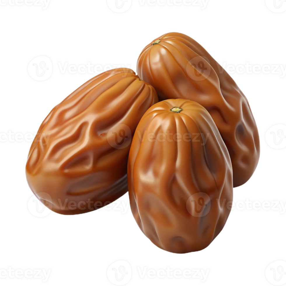 3D Render of Brown Dates png