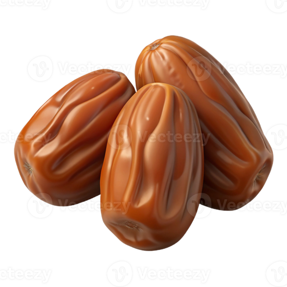 3D Render of Three Dates png