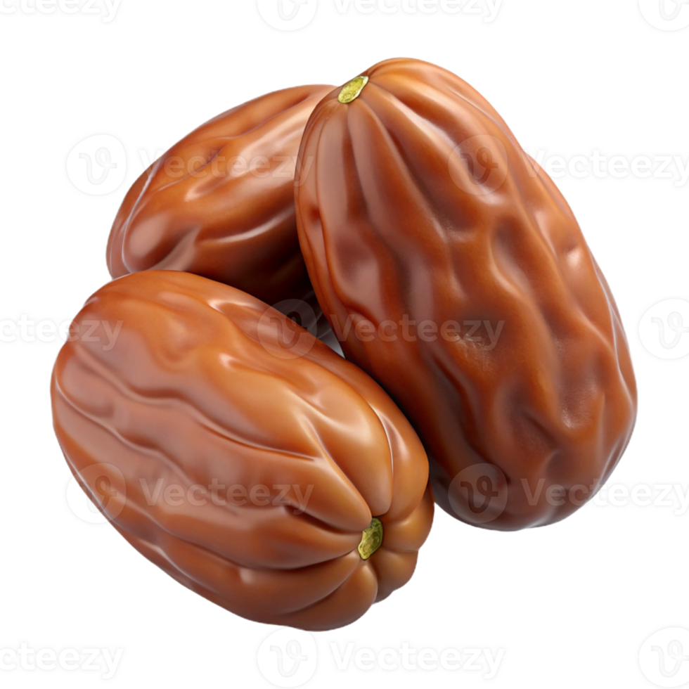 3D Render of Three Dates png