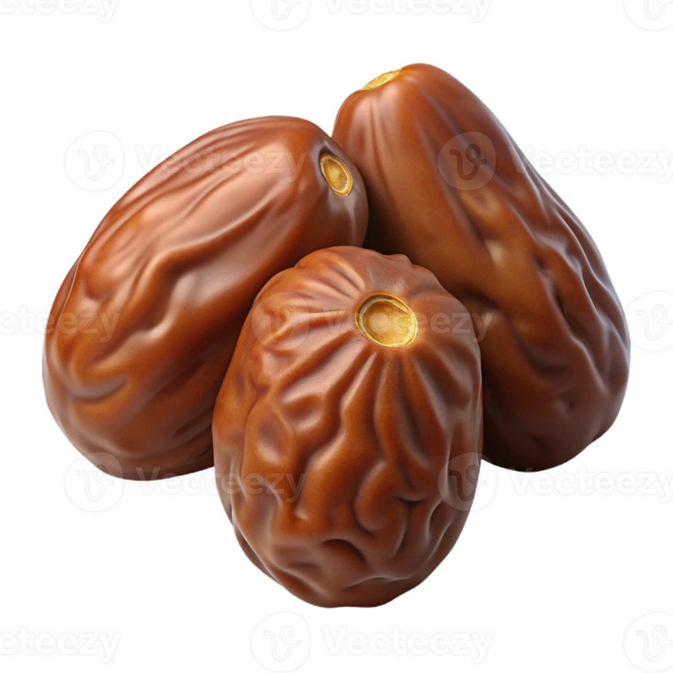 3D Render of Brown Dates png