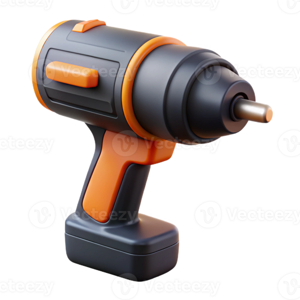 3D Render of Cordless Drill png