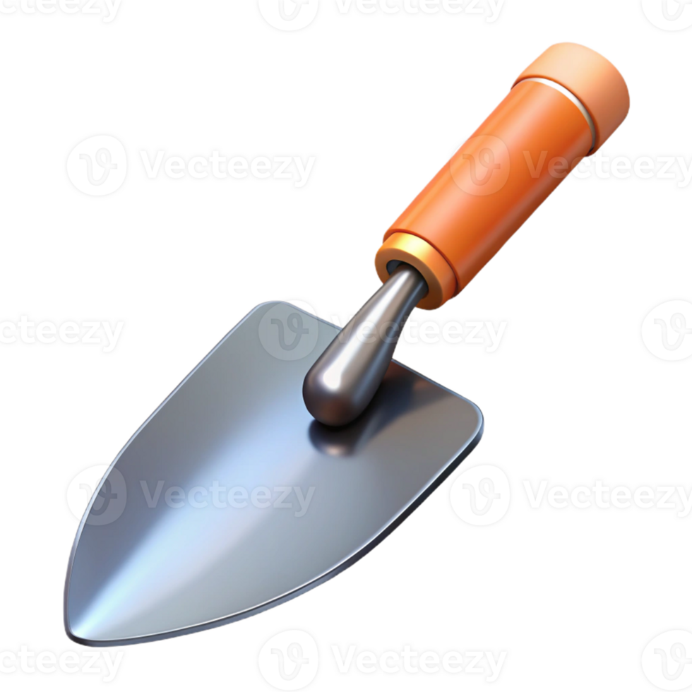 3D Render Garden Trowel Tool png