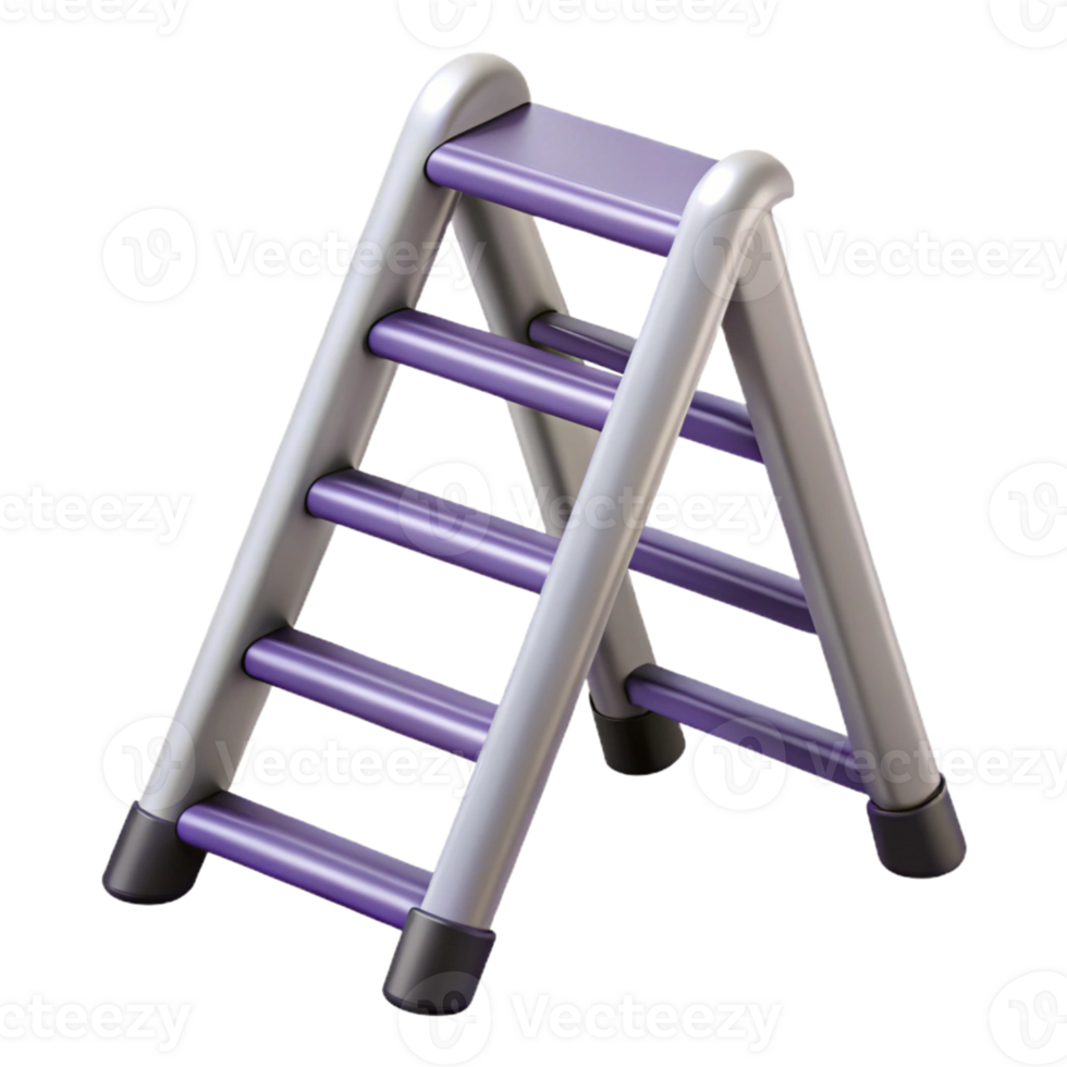 3D Model of a Folding Ladder png