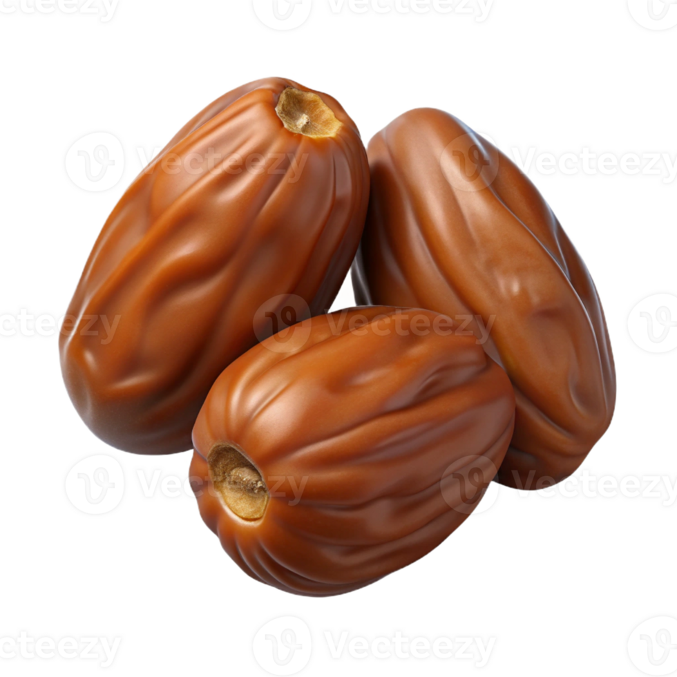 3D Render of Three Dates png