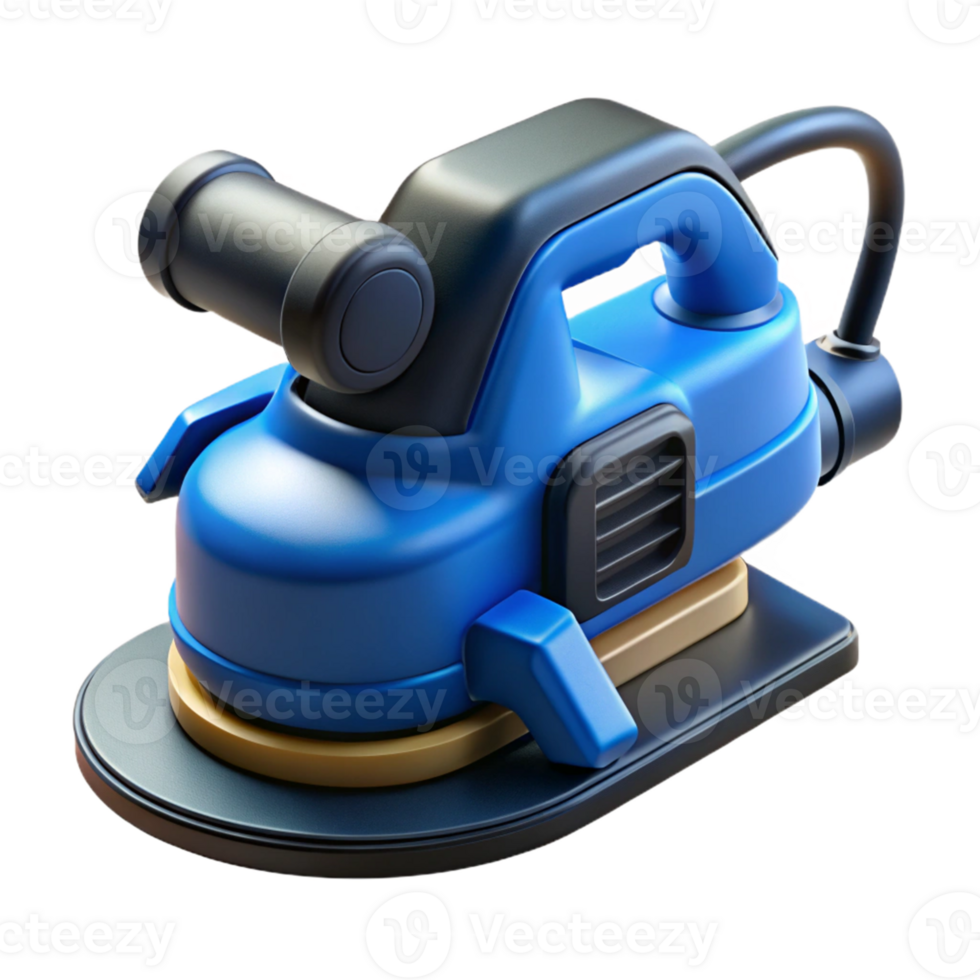 Blue 3D Render of a Random Orbital Sander png