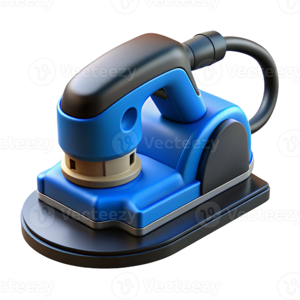 Blue and Black 3D Model of a Handheld Device png