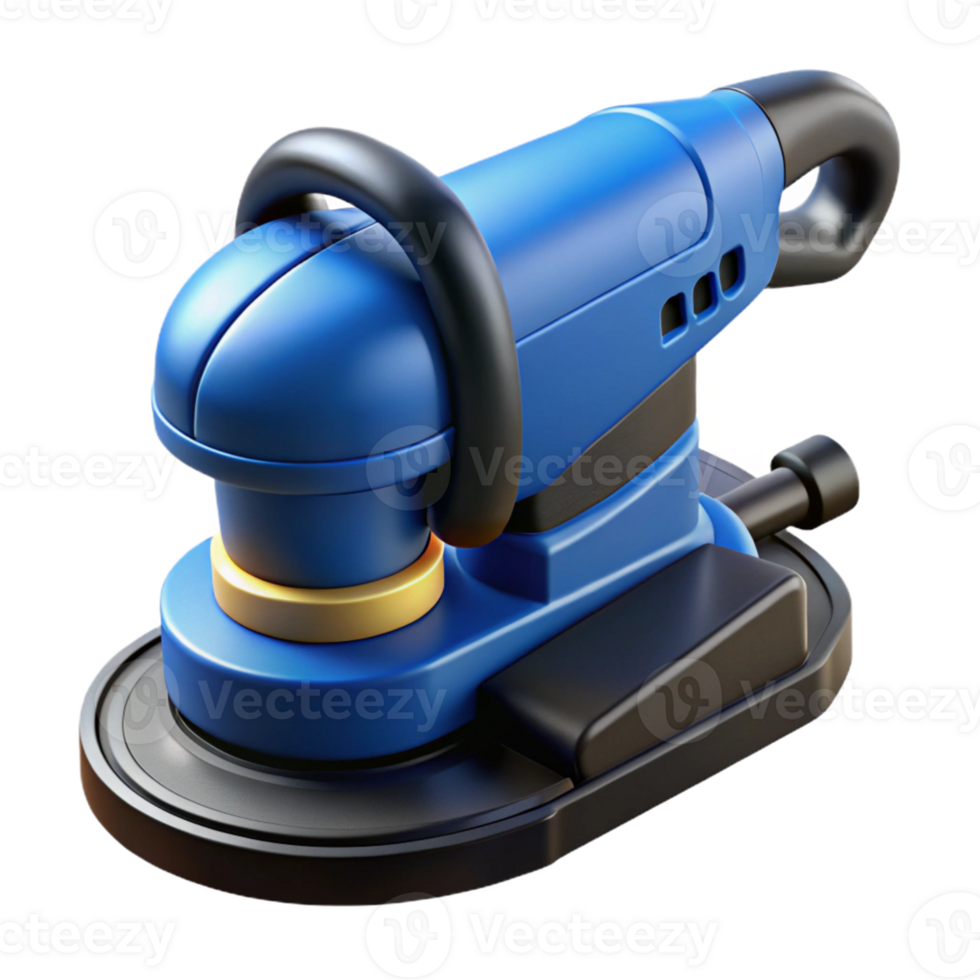 Blue 3D Render of a Random Orbital Sander png
