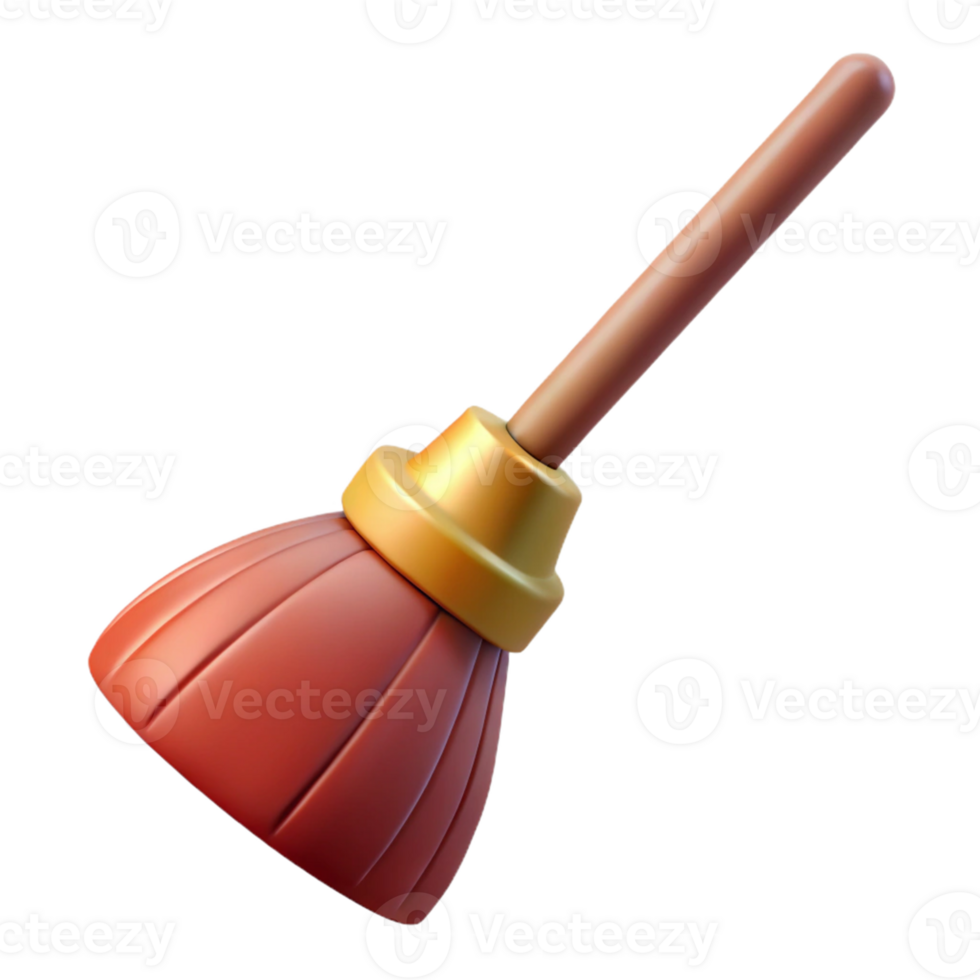 3D Render of a Plunger png