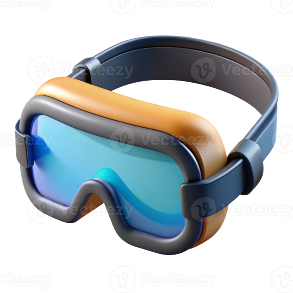 3D Render Goggles Illustration png