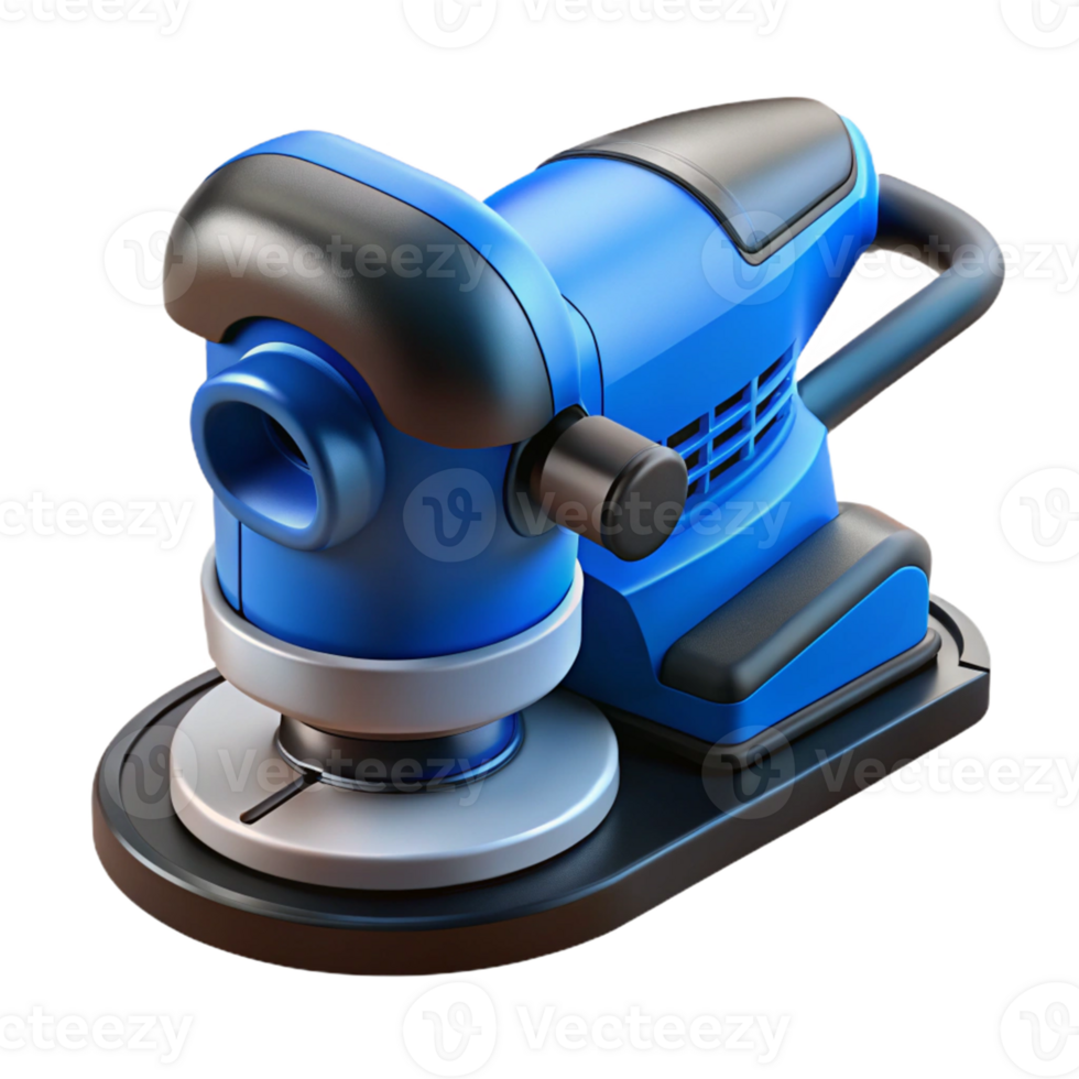 3D Model of a Blue Polisher png