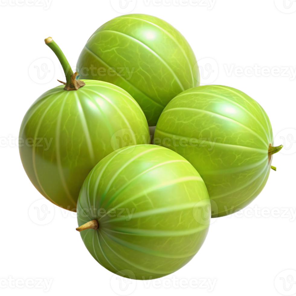 3D Render of Gooseberries png