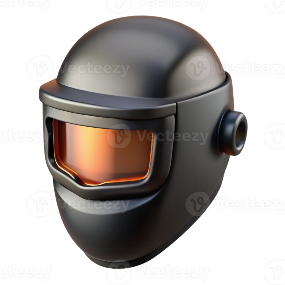 3D Render Futuristic Helmet Illustration png