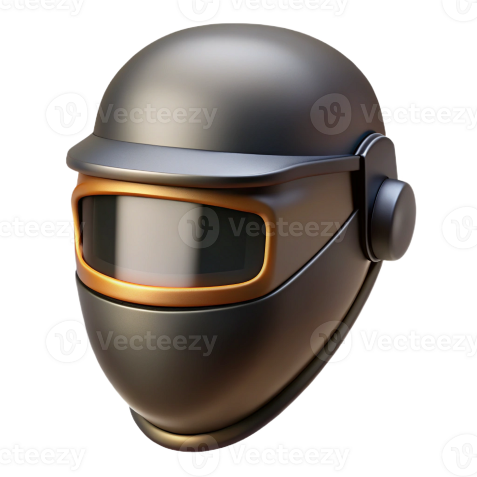 Futuristic Helmet 3D Render png