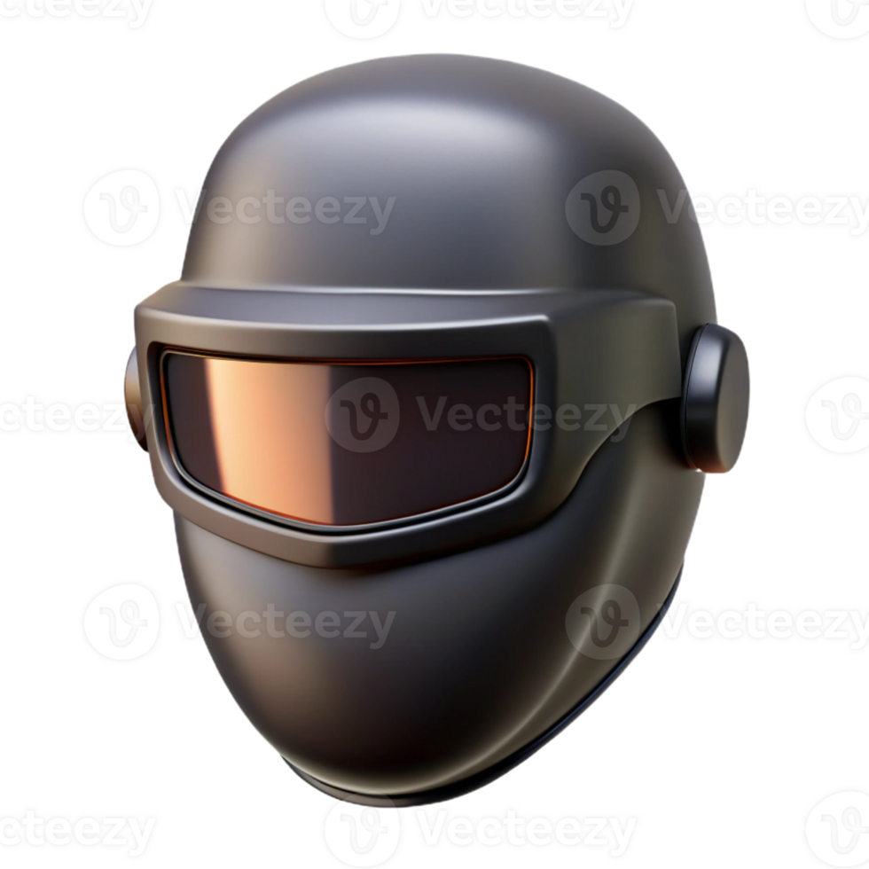 Futuristic 3D Helmet Illustration png
