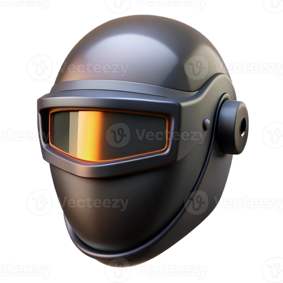 Futuristic 3D Helmet Illustration png