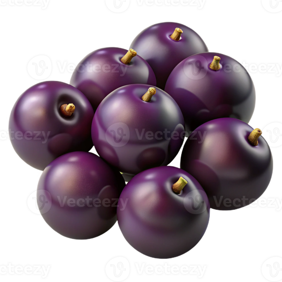 Plums 3D Render Illustration png