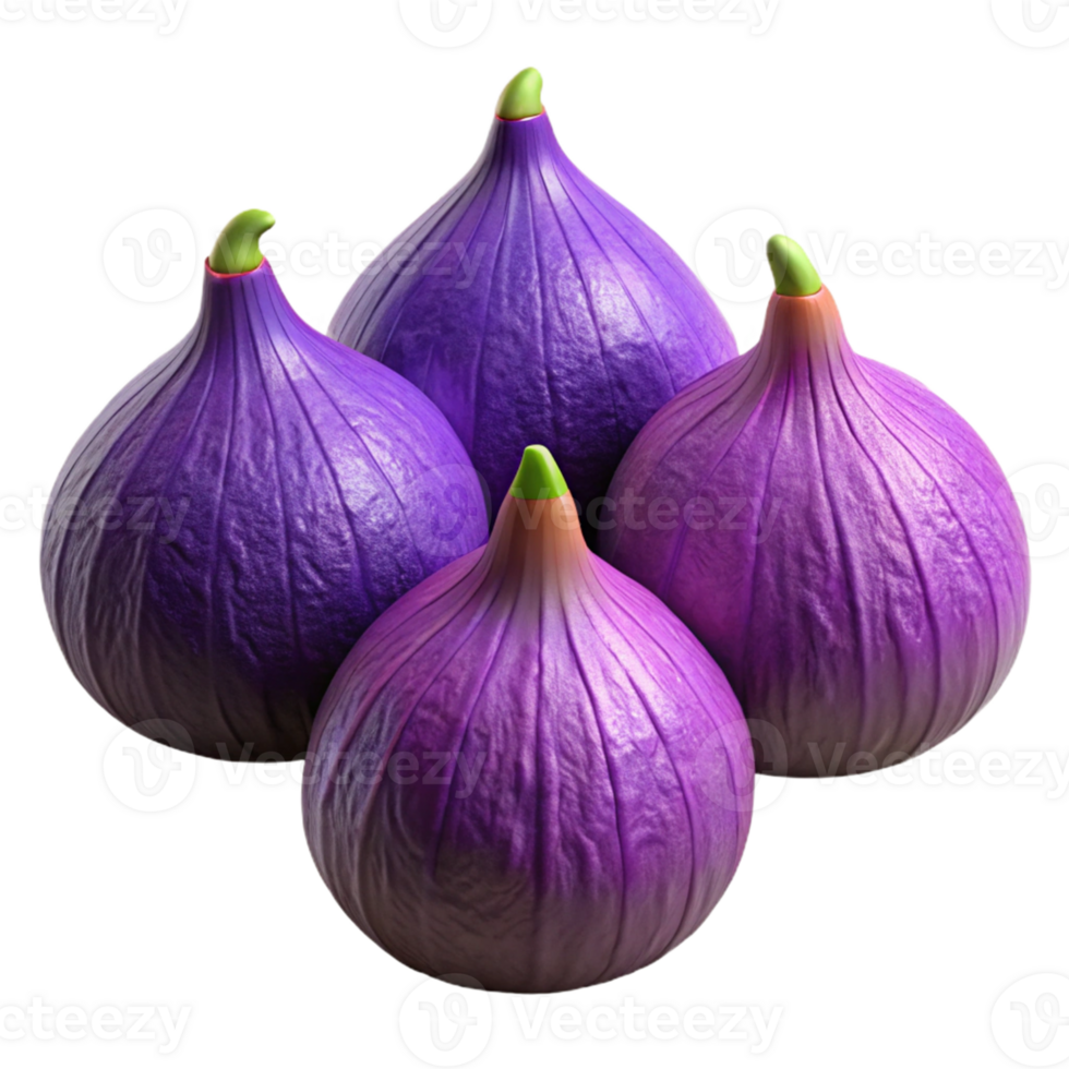 Purple Figs 3D Render png
