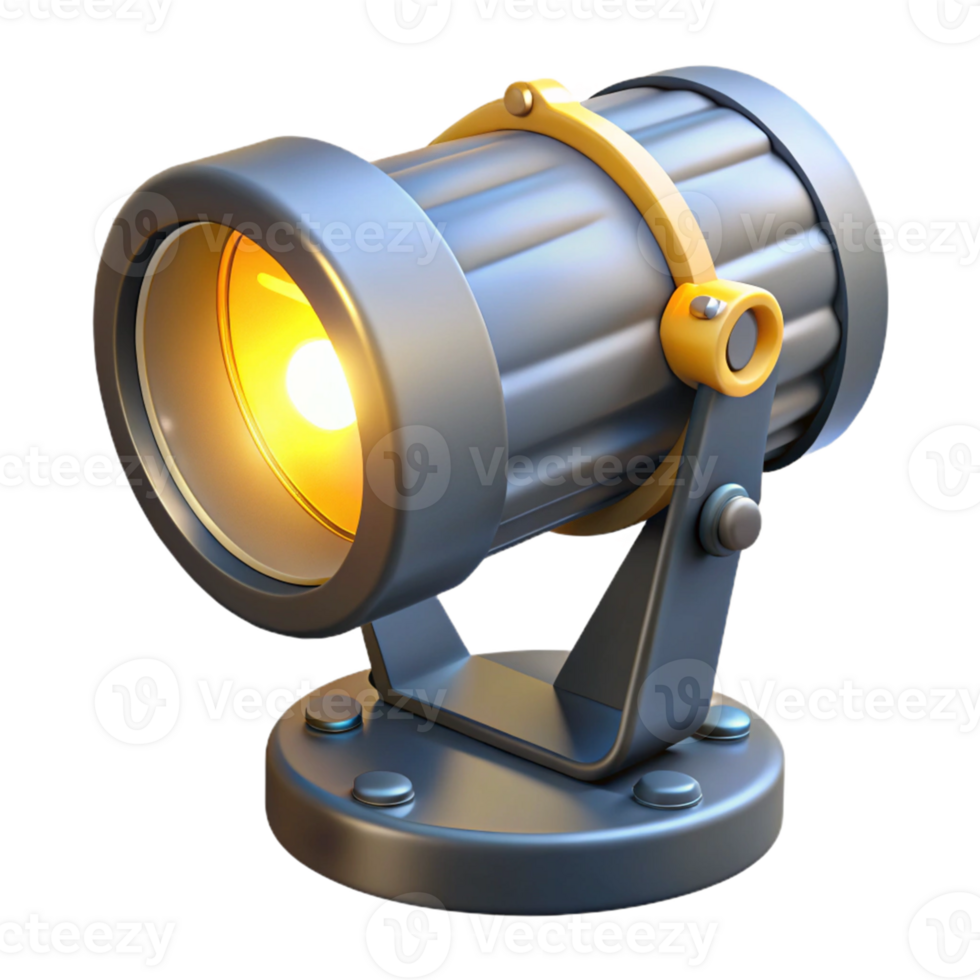 3D Render Spotlight Illustration png