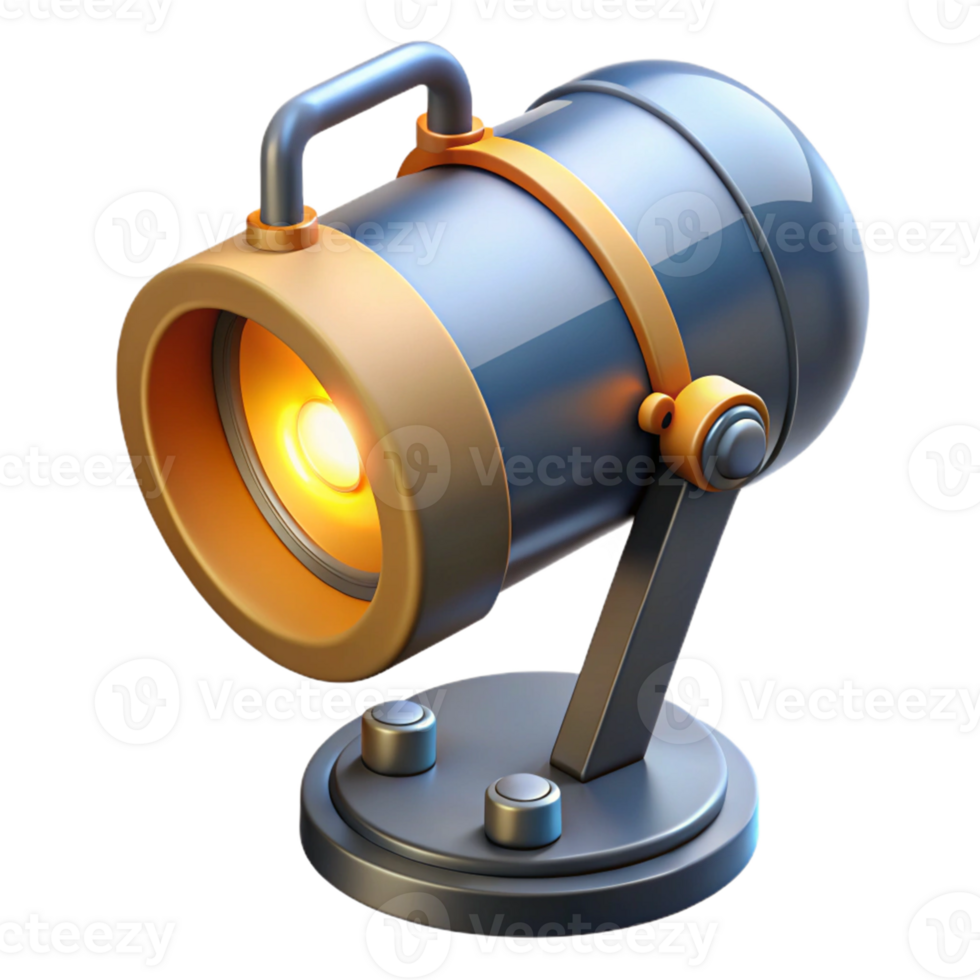 3D Render Spotlight Illustration png