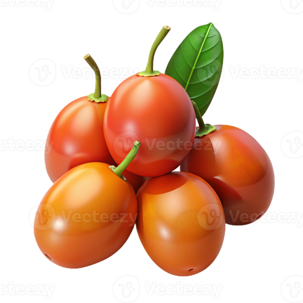 3D Render of Tamarillo Fruits png