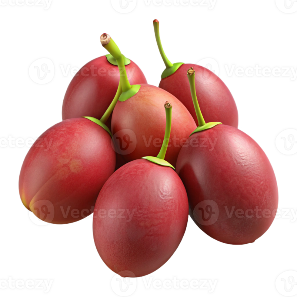 3D Render of Red Tamarillo Fruits png