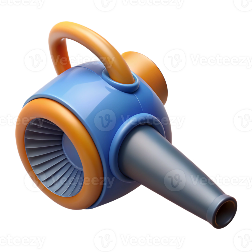 3D Render of a Cartoon Leaf Blower png