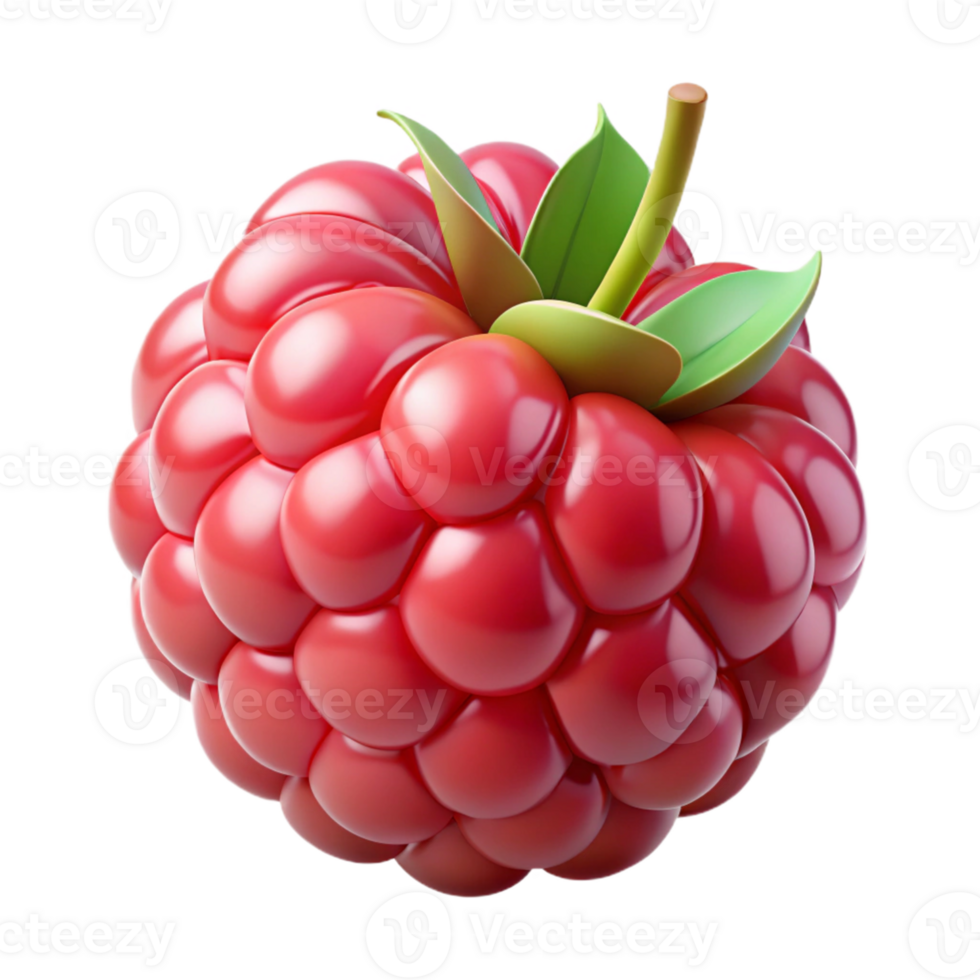 3D Render of a Raspberry png