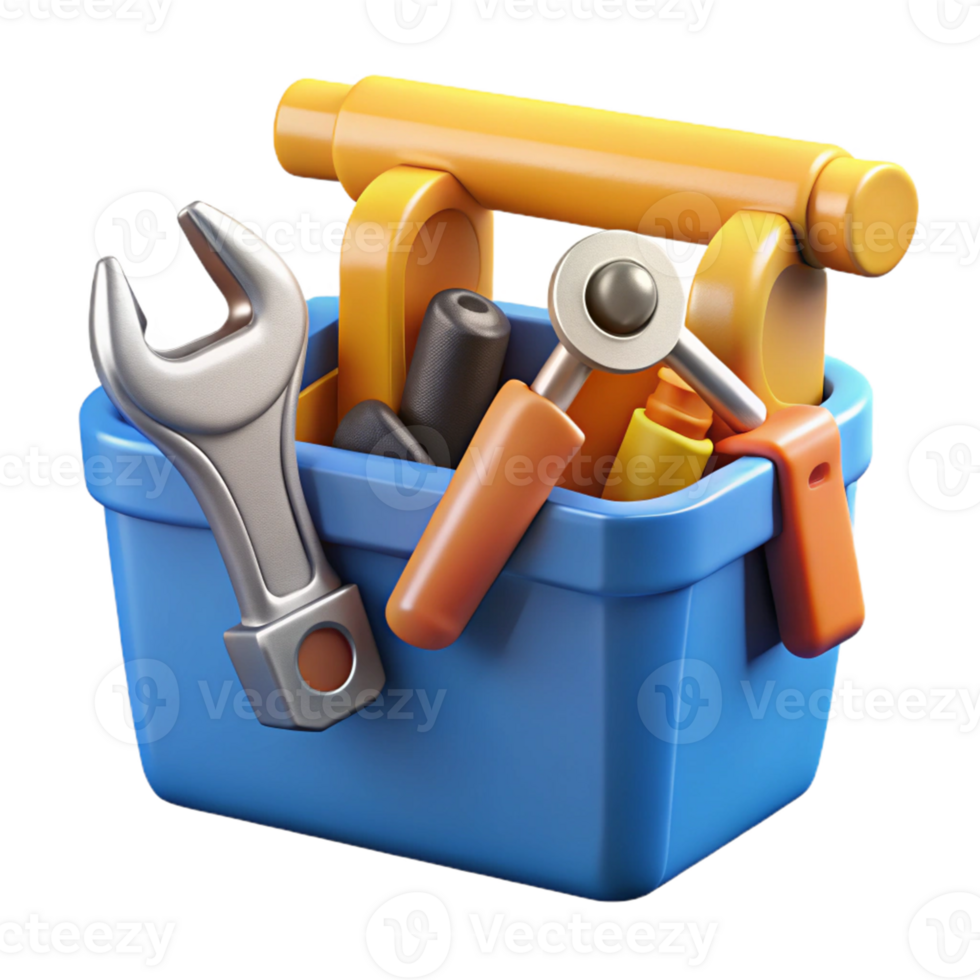 3D Illustration Tools in a Box png