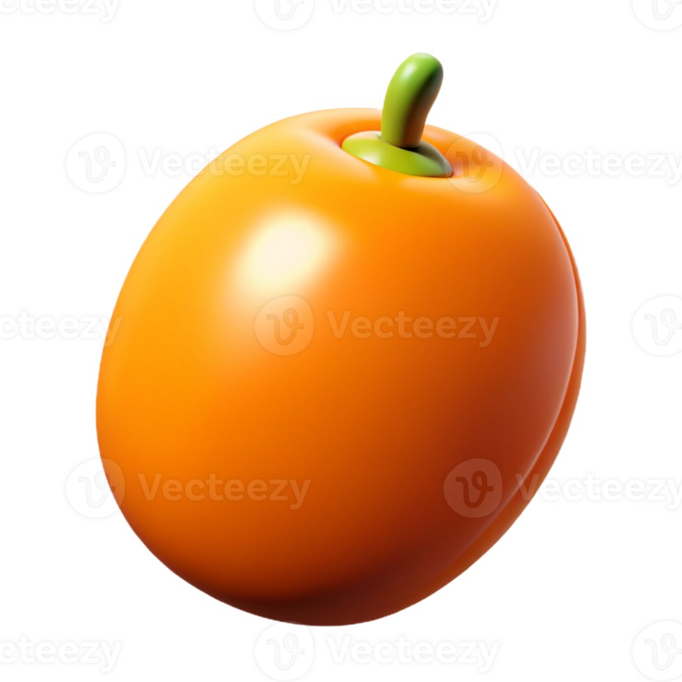 3D Render of an Orange Fruit png