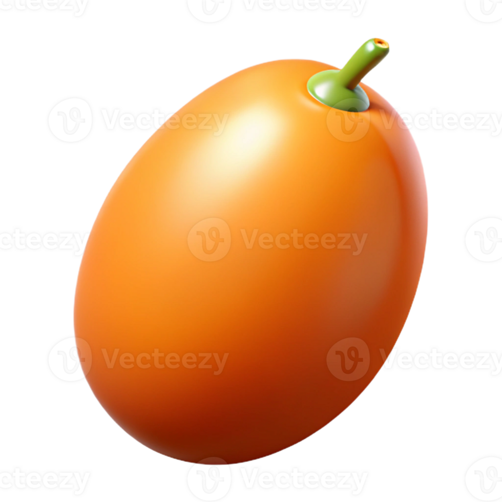 3D Render of an Orange Fruit png