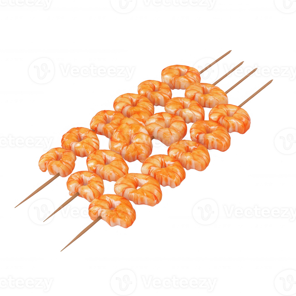 Delicious shrimp skewers grilled to perfection, ideal for summer barbecues and gatherings. png