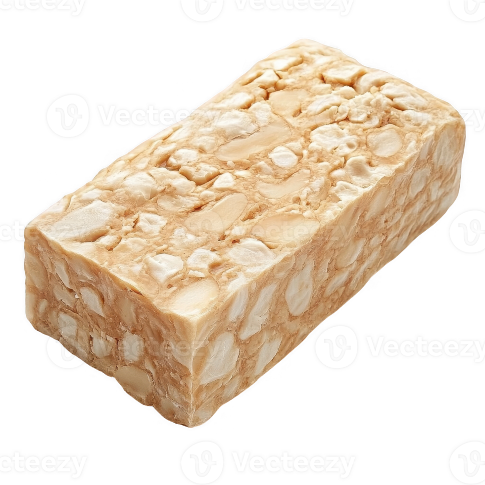 Nutritious block of tempeh, a popular plant-based protein choice for meals. png