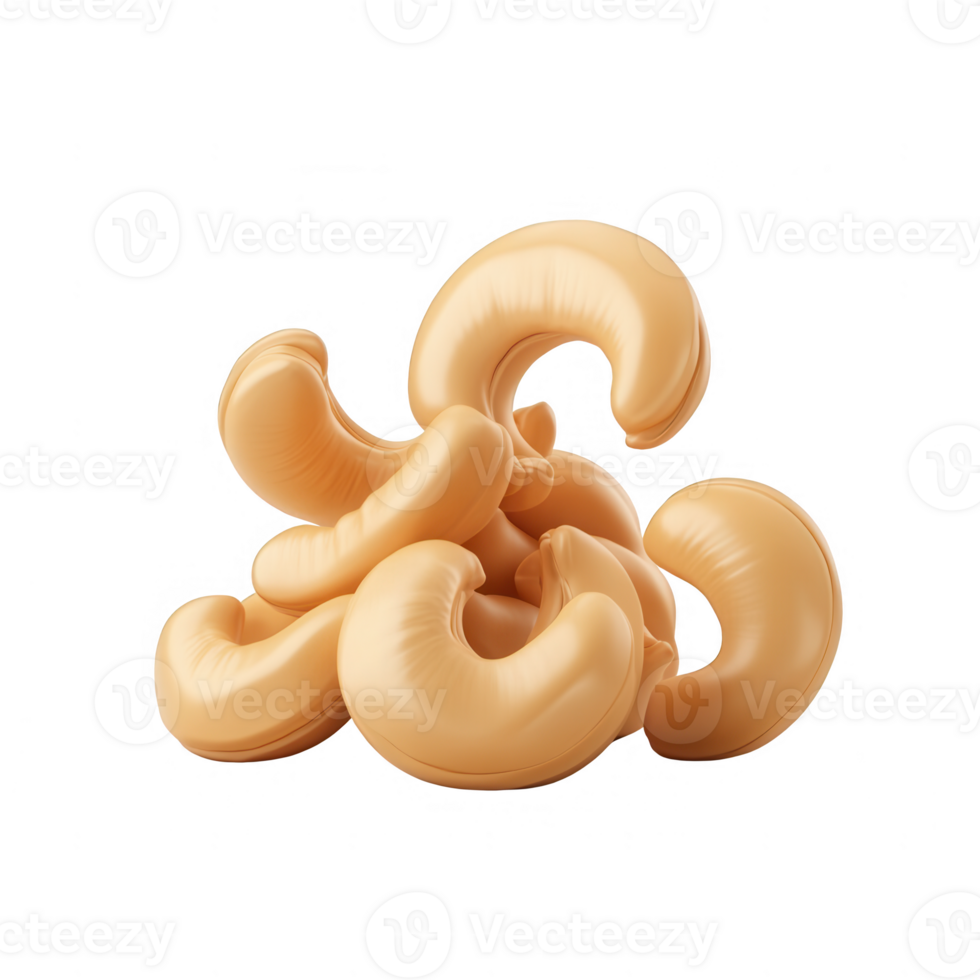 A pile of snack curls arranged creatively on a clean background. png