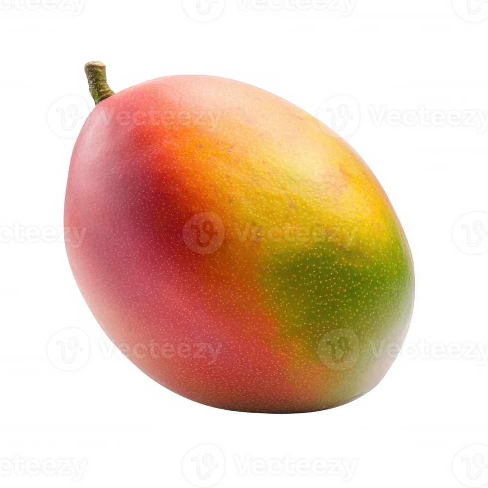 A ripe mango showcasing vibrant colors and smooth texture, perfect for culinary use. png