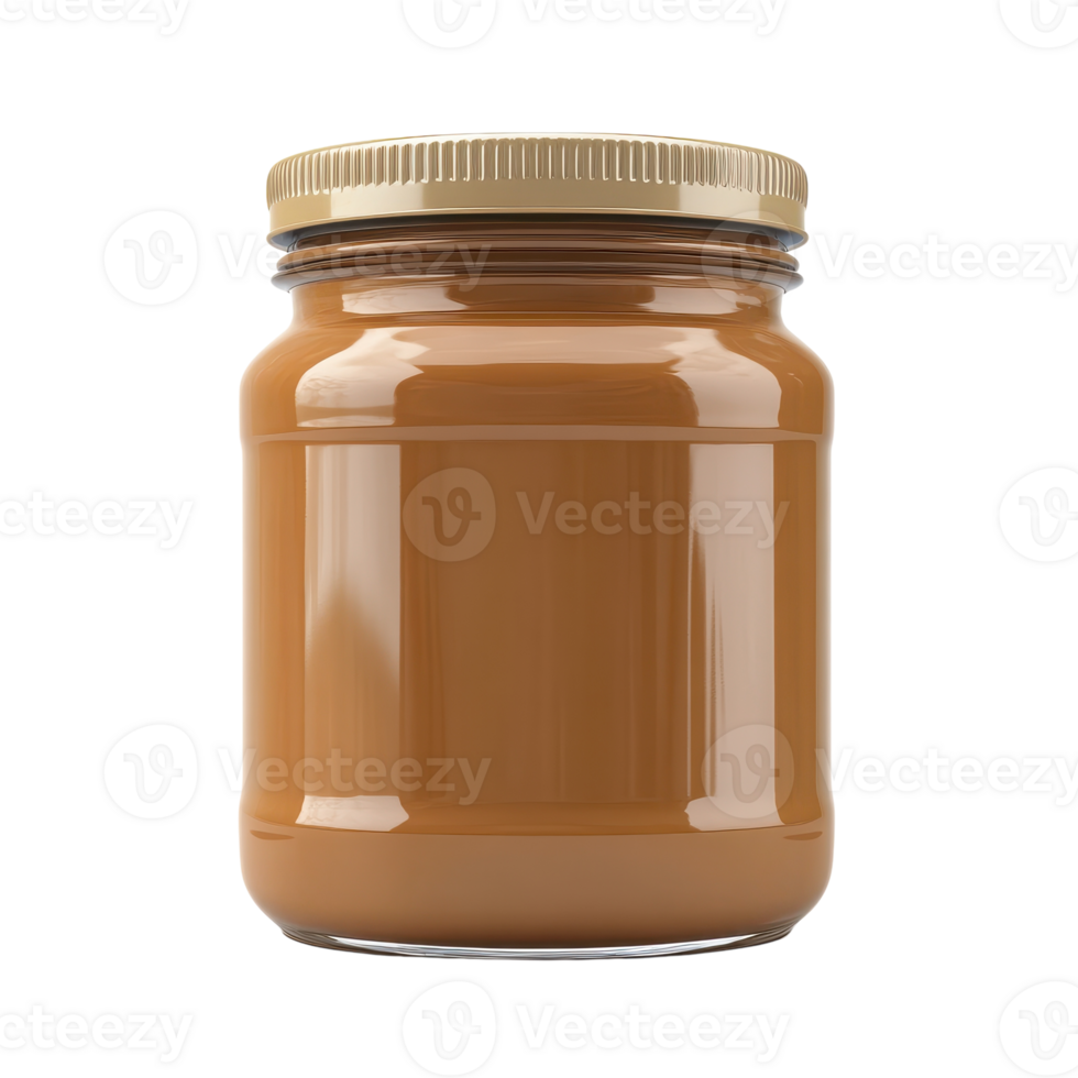 Peanut Butter Jar for Delicious Recipes and Healthy Snacks on transparent background png