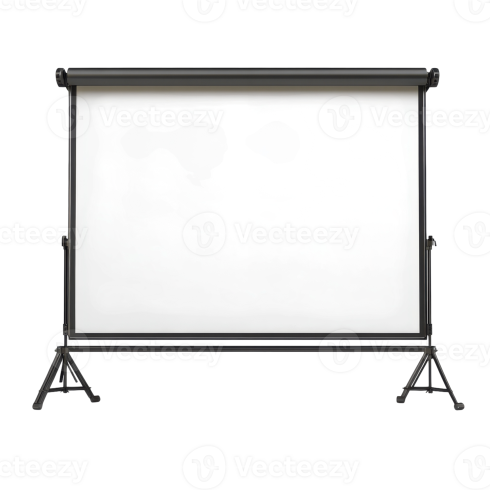 Portable Projector Screen for Presentations and Home Theatre Setup on transparent background png