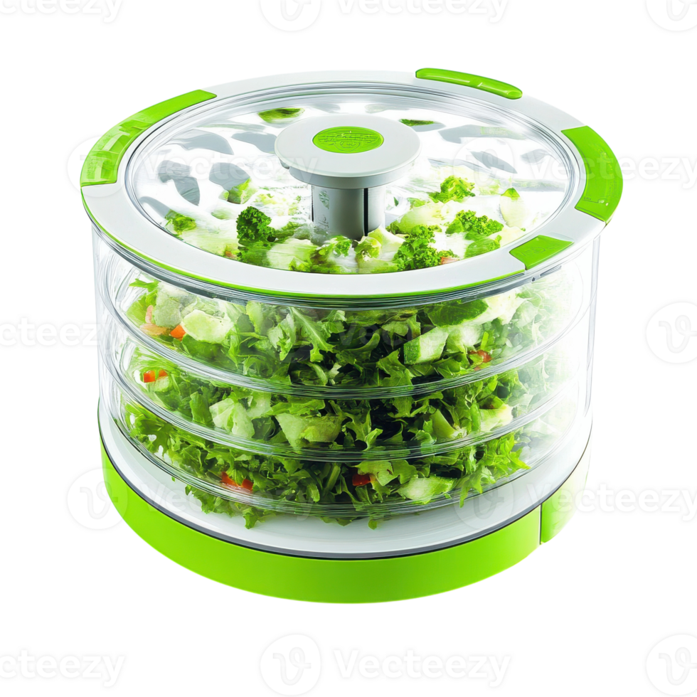 Efficient Salad Spinner for Quick Food Preparation on transparent background png