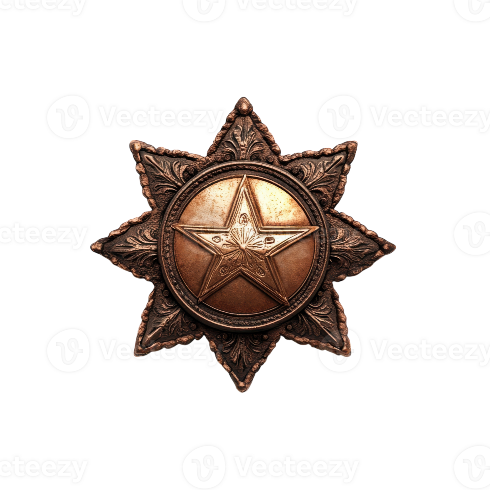 Authentic Sheriff Badge for Law Enforcement Visuals on transparent background png