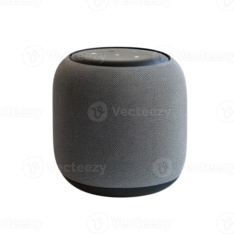 Smart Speaker Isolated on White Background for Tech Product Promotion on transparent background png