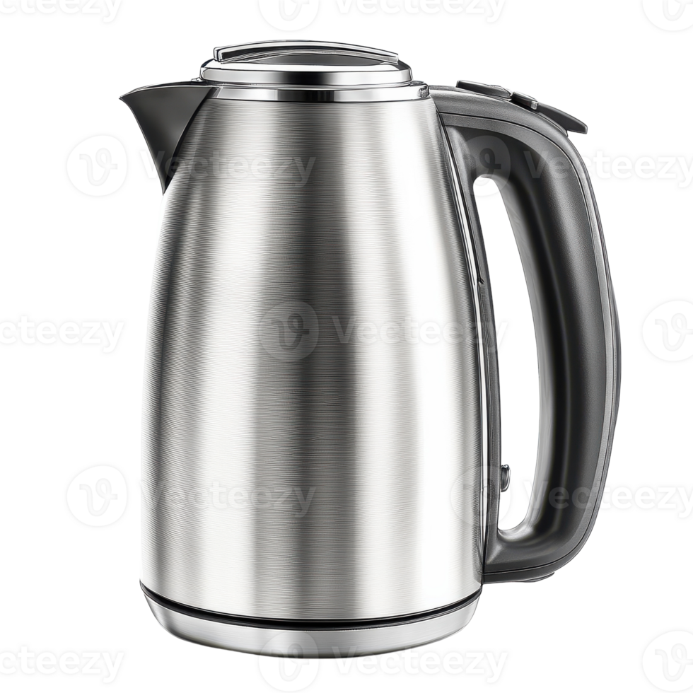 Stainless Steel Kettle Perfect for Boiling Water on transparent background png