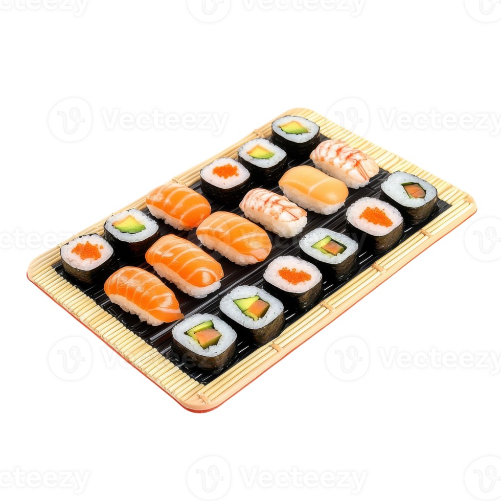 Sushi Roller Mat for Making Perfect Sushi Rolls at Home on transparent background png