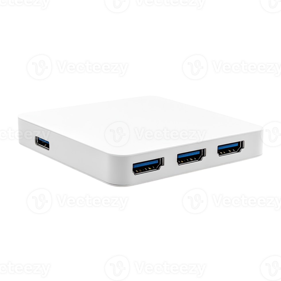 USB C Hub for Enhanced Connectivity and Organization on transparent background png