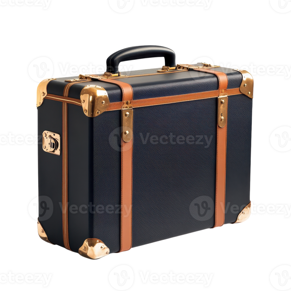 Vintage Suitcase for Travel and Home Decor on transparent background png