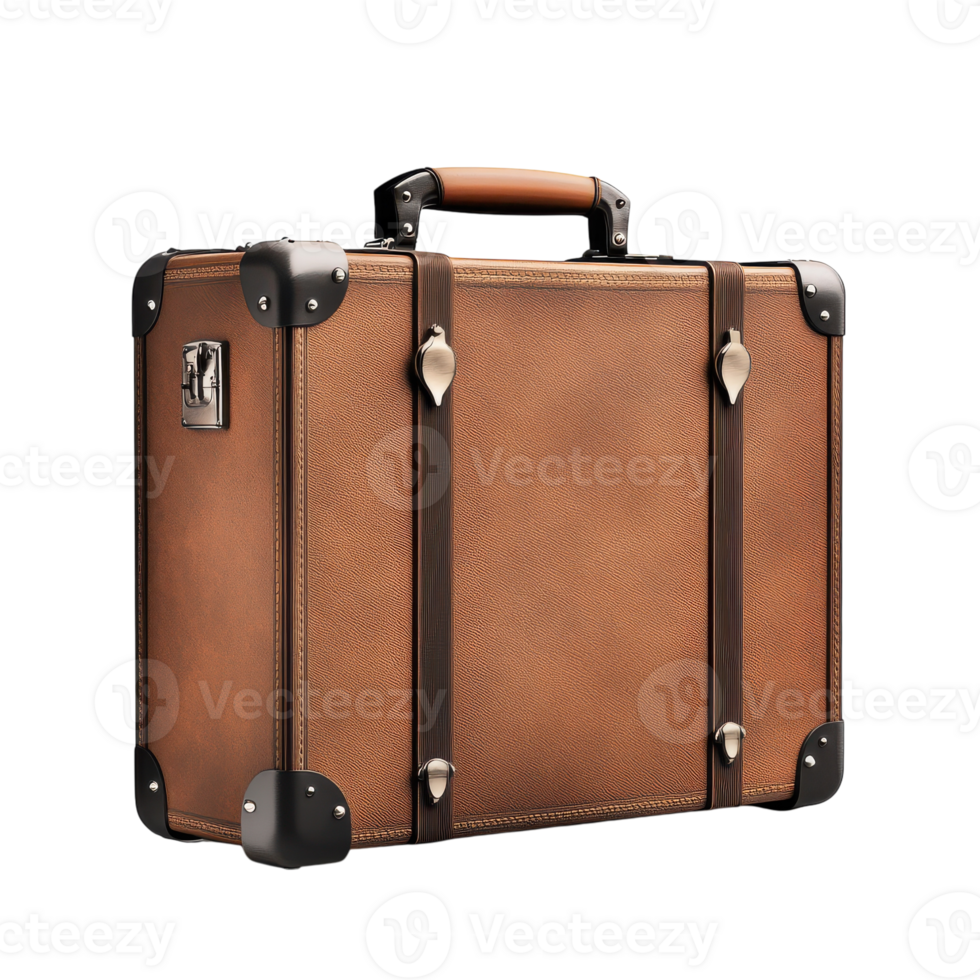 Vintage Suitcase for Travel Enthusiasts and Collectors on transparent background png